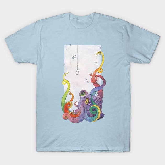 Octohook T-Shirt by seangreenbergart